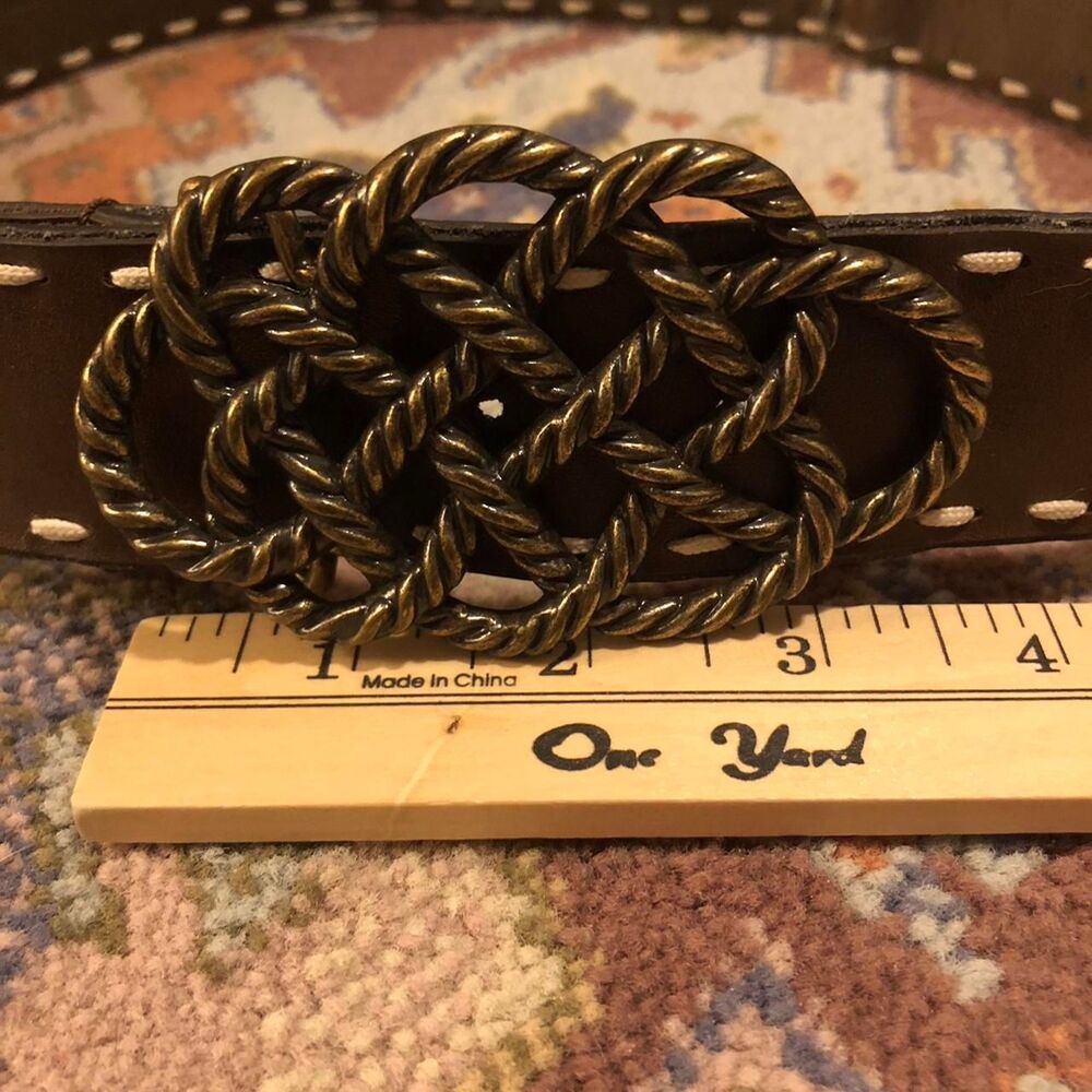 Men's Brown and Black Belt